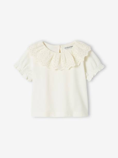 Ensemble de cérémonie bébé jupe et T-shirt écru 2 - vertbaudet enfant 