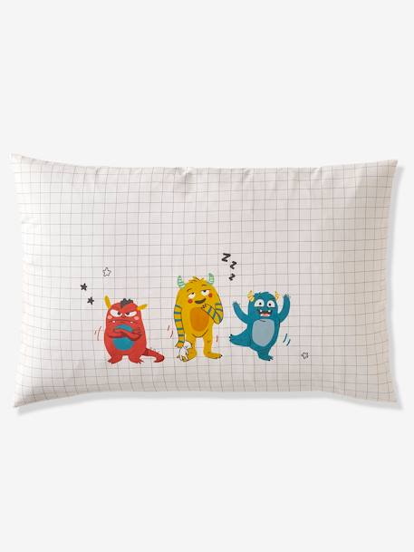 Parure housse de couette + taie d'oreiller enfant MONSTRES multicolore 4 - vertbaudet enfant 