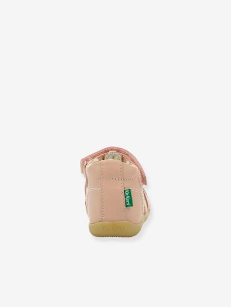 Sandales cuir bébé Bigflo-2 Iconique Biboo KICKERS® MARINE FONCE+rose 11 - vertbaudet enfant 