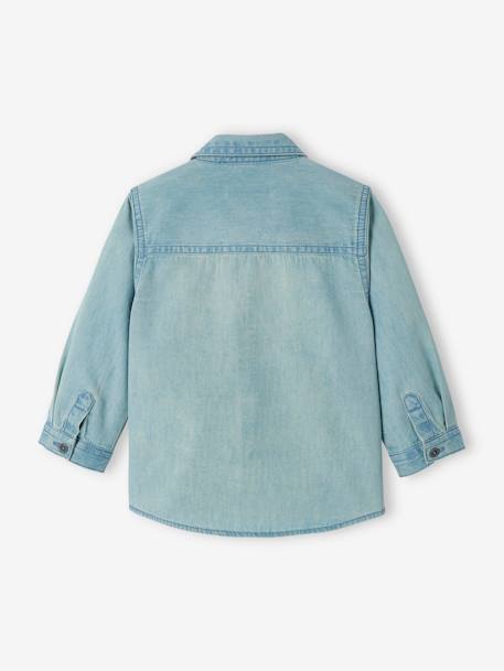 Chemise en jean bébé garçon personnalisable denim bleached 2 - vertbaudet enfant 