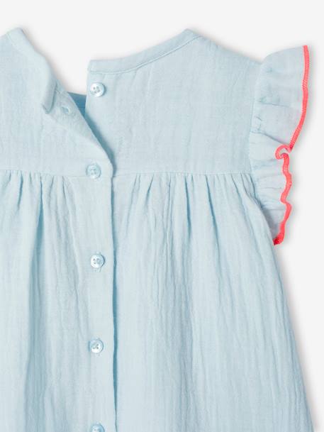 Robe bébé et son bandeau noeud bleu ciel 6 - vertbaudet enfant 