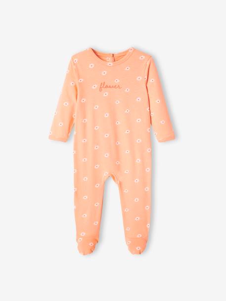 Lot de 2 dors-bien flower en jersey bébé fille pêche 3 - vertbaudet enfant 