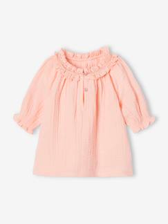 Bébé-Chemise, blouse-Blouse bébé en gaze de coton