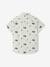 Chemise manches courtes motifs style surfwear garçon avec touche de lin blanc imprimé 2 - vertbaudet enfant 