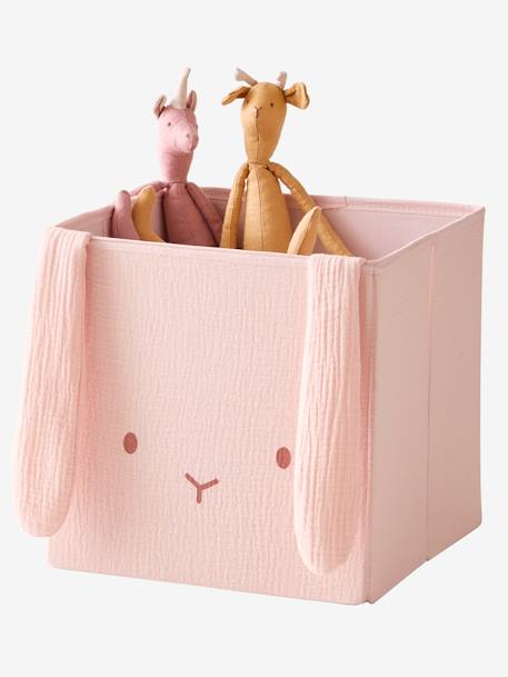 Lot de 2 bacs animaux en gaze de coton lot jaune+lot rose 8 - vertbaudet enfant 