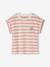 T-shirt rayé personnalisable fille rayé rose 2 - vertbaudet enfant 