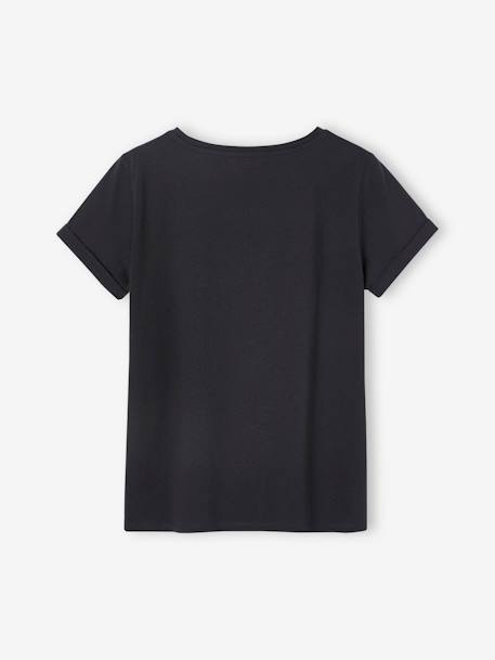 T-shirt à message de grossesse en coton bio personnalisable anthracite+vieux rose 8 - vertbaudet enfant 