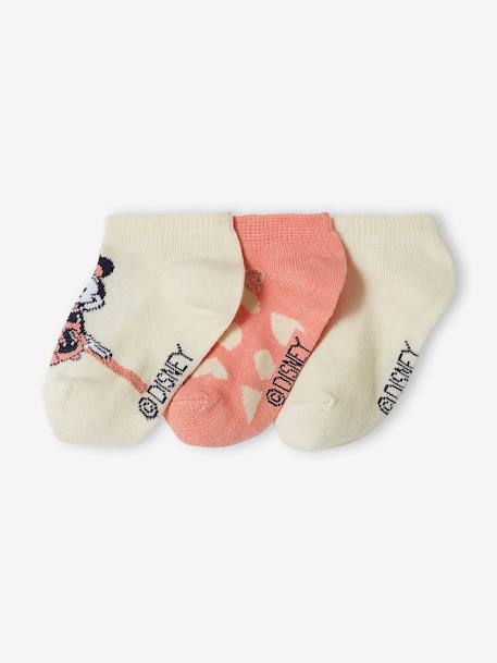 Lot de 3 paires de soquettes Disney® Minnie vieux rose 1 - vertbaudet enfant 