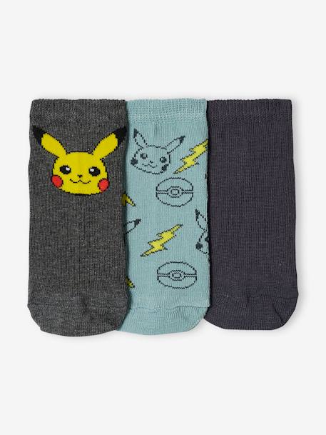 Lot de 3 paires de soquettes Pokémon® vert sauge 2 - vertbaudet enfant 