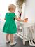 Robe à collerette bébé en gaze de coton orange+vert 13 - vertbaudet enfant 