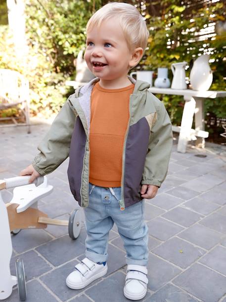 Blouson coupe-vent bébé garçon colorblock  - vertbaudet enfant