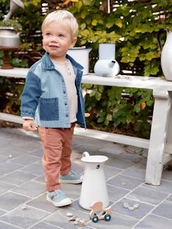 Bébé-Pantalon, jean-Pantalon bébé garçon en toile à taille élastiquée