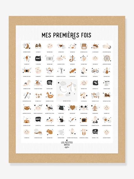 Affiche Mes premières fois - Peau Claire LES PETITES DATES blanc 1 - vertbaudet enfant 