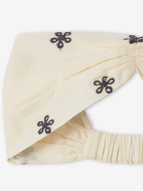 Ensemble bébé robe brodée, bloomer et bandeau assorti écru 12 - vertbaudet enfant 