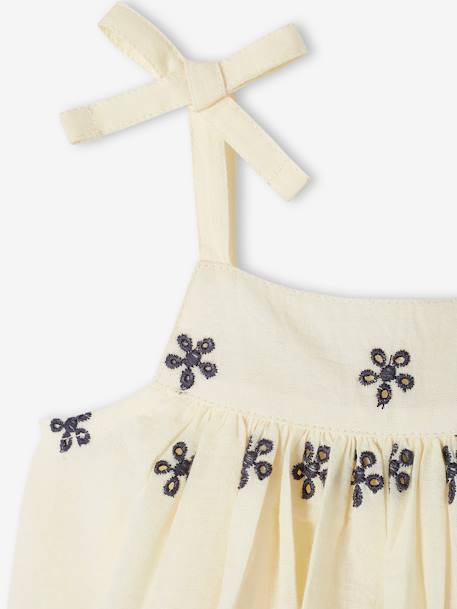 Ensemble bébé robe brodée, bloomer et bandeau assorti écru 8 - vertbaudet enfant 