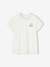 T-shirt col en broderie anglaise personnalisable fille manches courtes écru+marine 2 - vertbaudet enfant 