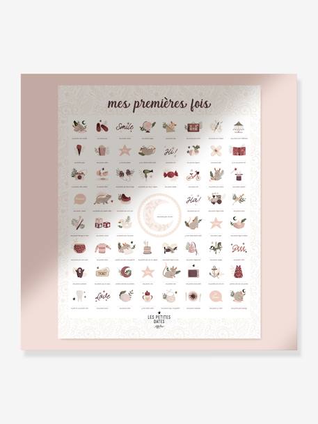 Affiche Mes premières fois - Souris rose LES PETITES DATES rose 1 - vertbaudet enfant 