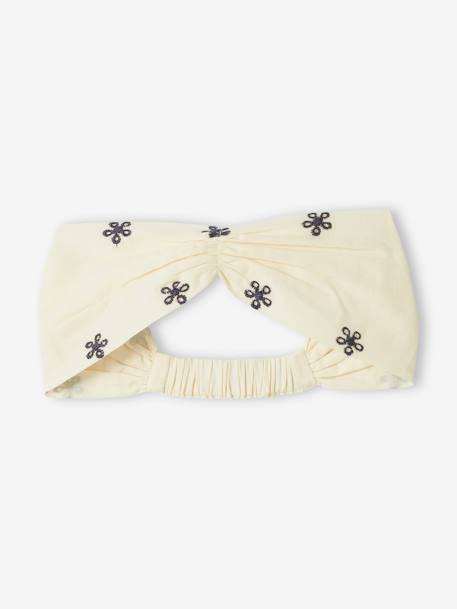 Ensemble bébé robe brodée, bloomer et bandeau assorti écru 6 - vertbaudet enfant 