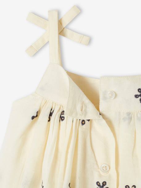 Ensemble bébé robe brodée, bloomer et bandeau assorti écru 10 - vertbaudet enfant 