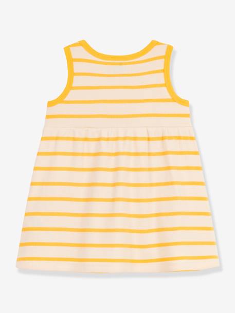 Robe sans manches en coton bio PETIT BATEAU beige 2 - vertbaudet enfant 