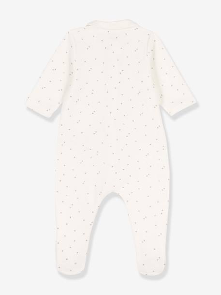 Dors-bien zippé en coton bio PETIT BATEAU blanc 2 - vertbaudet enfant 