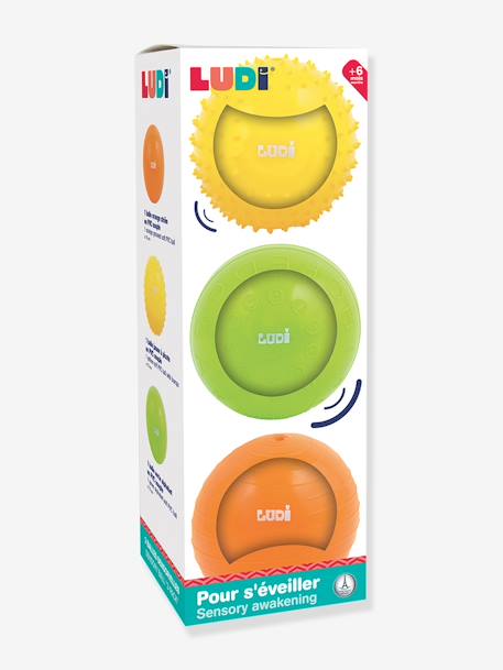 3 balles sensorielles LUDI multicolore 3 - vertbaudet enfant 