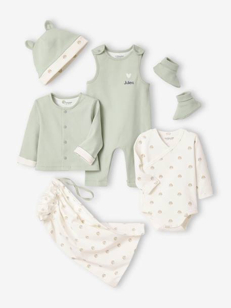 Bébé-Ensemble-Kit naissance 5 pièces personnalisable + pochon