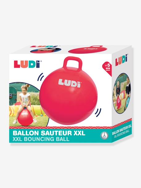 Ballon sauteur XXL bleu+rouge 13 - vertbaudet enfant 