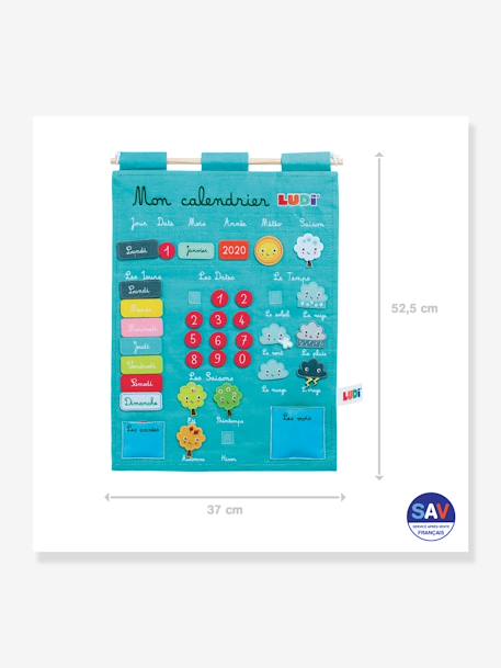 Calendrier Basic LUDI bleu+rose 2 - vertbaudet enfant 