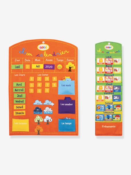 Calendrier Basic et semainier LUDI orange 2 - vertbaudet enfant 