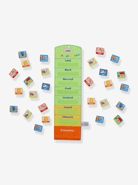 Calendrier Basic et semainier LUDI orange 5 - vertbaudet enfant 