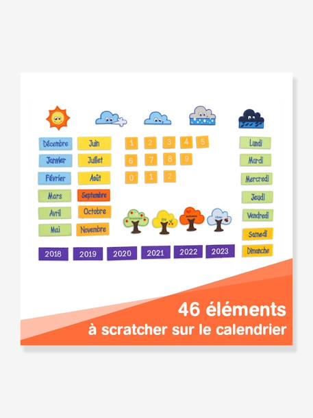 Calendrier Basic et semainier LUDI orange 3 - vertbaudet enfant 