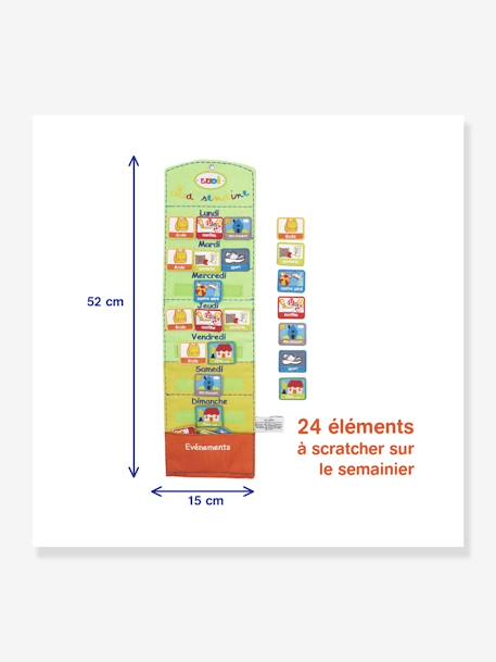 Calendrier Basic et semainier LUDI orange 4 - vertbaudet enfant 