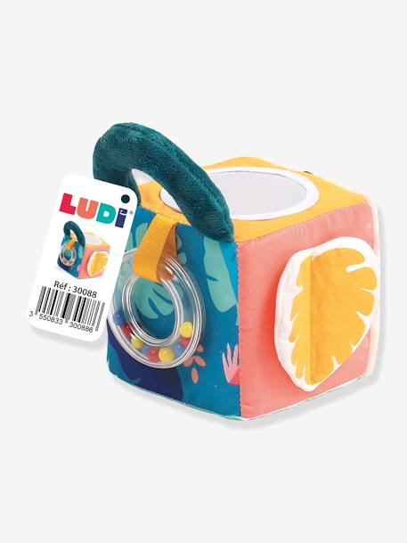 Cube tissu Feuille LUDI multicolore 4 - vertbaudet enfant 