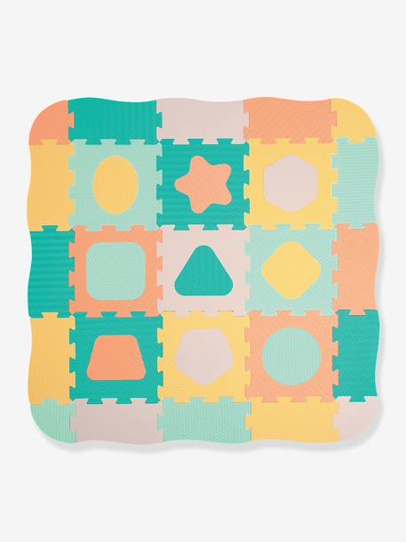 Tapis géométrique touch LUDI multicolore 1 - vertbaudet enfant 