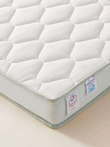 Matelas bébé mousse recyclée thermorégulateur traité Passerelle® blanc 3 - vertbaudet enfant 