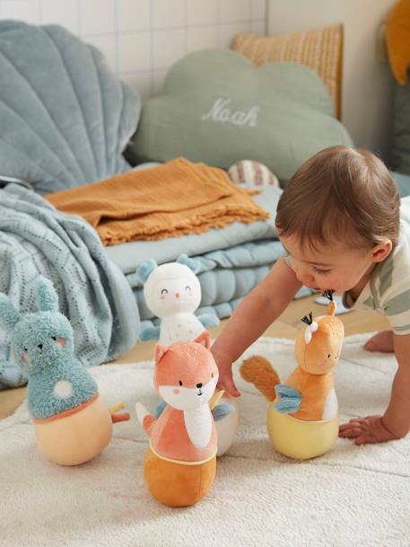 Jeu de quilles en tissu LES AMIS DE LA FORÊT vert 1 - vertbaudet enfant 