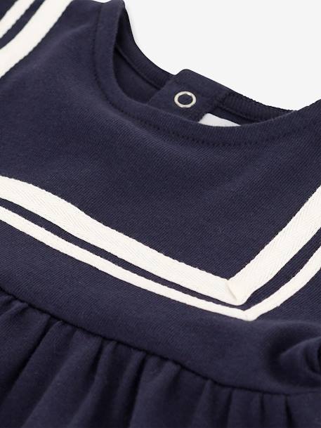 Robe manches courtes en coton bio PETIT BATEAU bleu 2 - vertbaudet enfant 