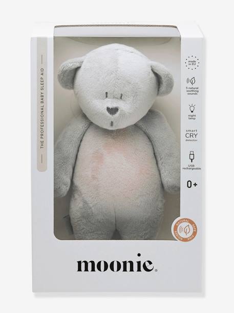 Veilleuse peluche MOONIE Ours douceur Crème+Gris 4 - vertbaudet enfant 