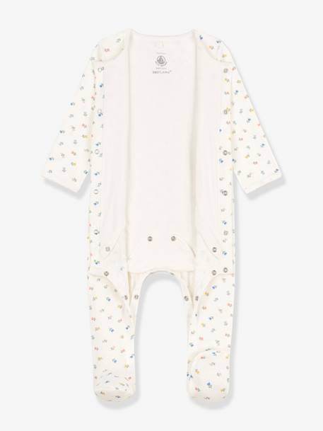 Bodyjama en coton bio PETIT BATEAU blanc 4 - vertbaudet enfant 