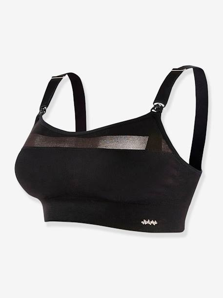 Brassière de sport de grossesse et d’allaitement Woma CACHE COEUR noir 1 - vertbaudet enfant 