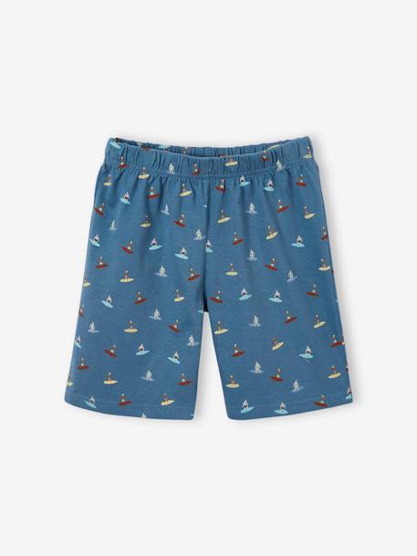 Lot de 2 pyjashorts 'Summer Surf' garçon bleu jean 3 - vertbaudet enfant 