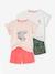 Lot de 2 pyjashorts Basics 'Wild' fille rose 1 - vertbaudet enfant 