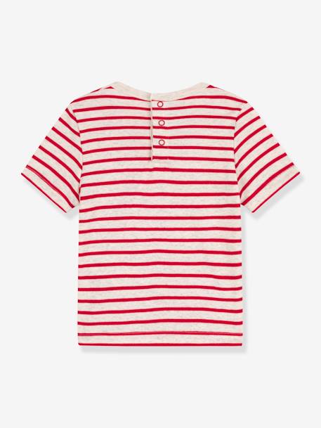 T-shirt manches courtes en coton bio PETIT BATEAU blanc 3 - vertbaudet enfant 