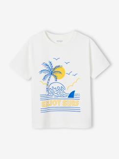 -T-shirt motif paysage détails encre gonflante garçon