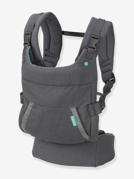 Porte-bébé Cuddle up INFANTINO gris+Gris/capuche renard 2 - vertbaudet enfant 