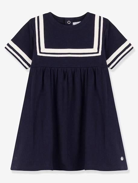 Bébé-Robe manches courtes en coton bio PETIT BATEAU