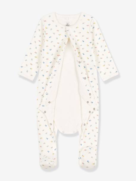 Bodyjama en coton bio PETIT BATEAU blanc 5 - vertbaudet enfant 