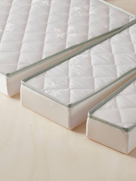 Matelas enfant évolutif 3 parties anti-acariens traité Bi-ome® BLANC 2 - vertbaudet enfant 