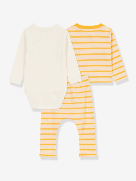 Ensemble naissance 3 pièces en coton bio PETIT BATEAU beige 2 - vertbaudet enfant 